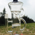 Wonderful Double Recycle Design Glass Smoking Water Pipes (ES-GB-263)